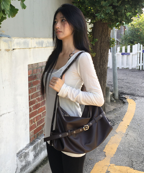 Lizzy Belted Hobo Bag (9color)
