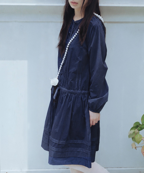 Pintuck Dress - 2 Colors thumbnail 3