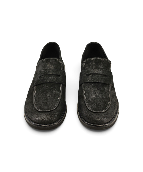 [EXTRALIGHT] DEPTH U-Tip Hair Wax Horsehide Suede Loafer Black thumbnail 3