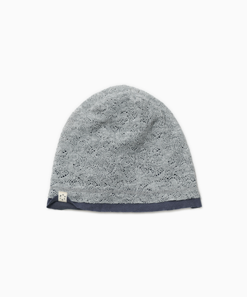 REVERSIBLE LAYERED KNIT BEANIE, GRAY view 2