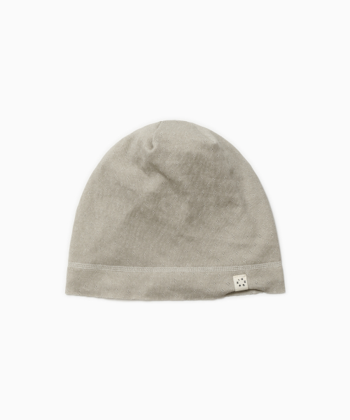 REVERSIBLE LAYERED KNIT BEANIE, CREAM thumbnail 4