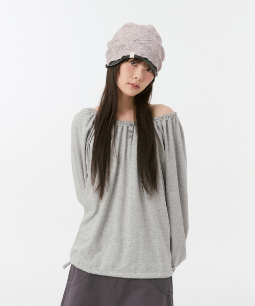 REVERSIBLE LAYERED KNIT BEANIE, PINK thumbnail 6
