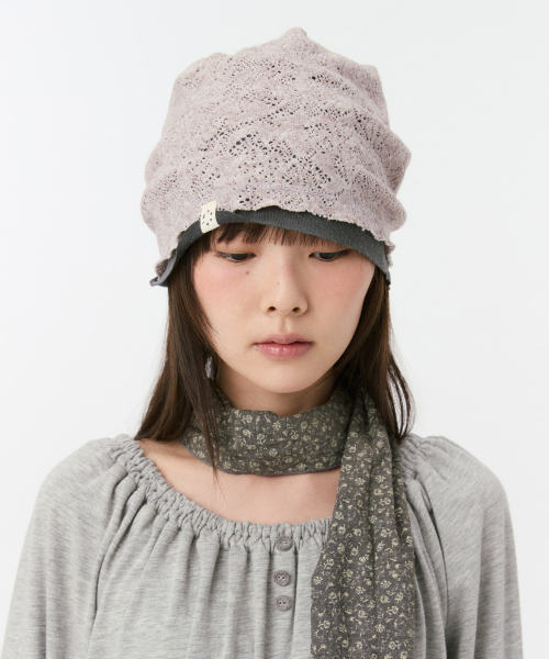 REVERSIBLE LAYERED KNIT BEANIE, PINK thumbnail 11