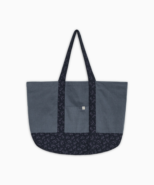VINTAGE FLORAL TOTE BAG, BLUE thumbnail 2