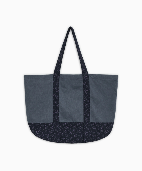 VINTAGE FLORAL TOTE BAG, BLUE thumbnail 3