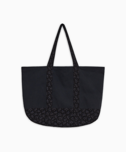 VINTAGE FLORAL TOTE BAG, BLACK thumbnail 3