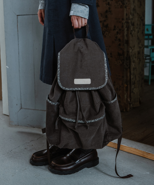 Contrast Backpack, Charcoal Floral thumbnail 7