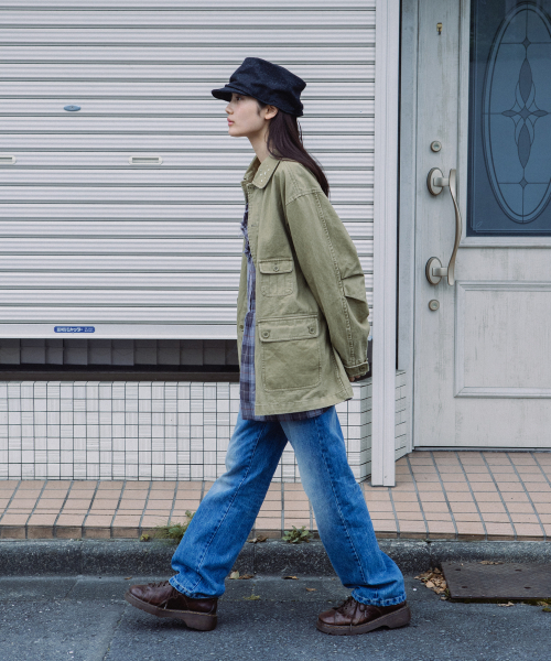 VINTAGE EMBROIDERED DENIM PANTS, BLUE thumbnail 9