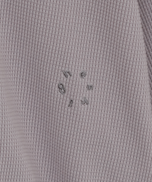 WAFFLE HOODED SWEATSHIRT, PINK thumbnail 5