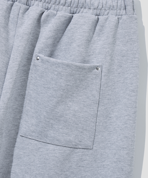 Belt Loop Rivet Sweatpants [Gray] thumbnail 8