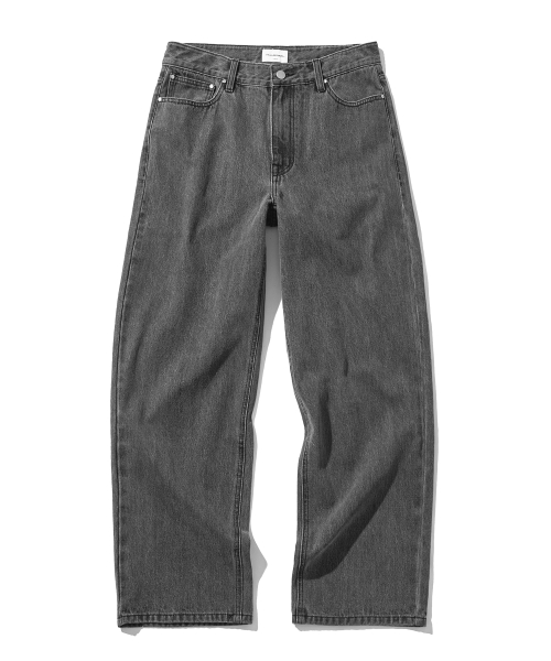 Washed Easy Straight Fit Denim Pants-5Color thumbnail 7