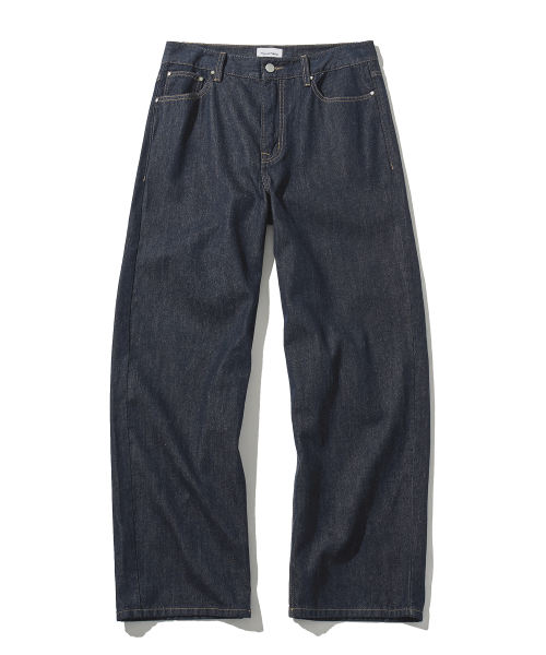Washed Easy Straight Fit Denim Pants-5Color thumbnail 11