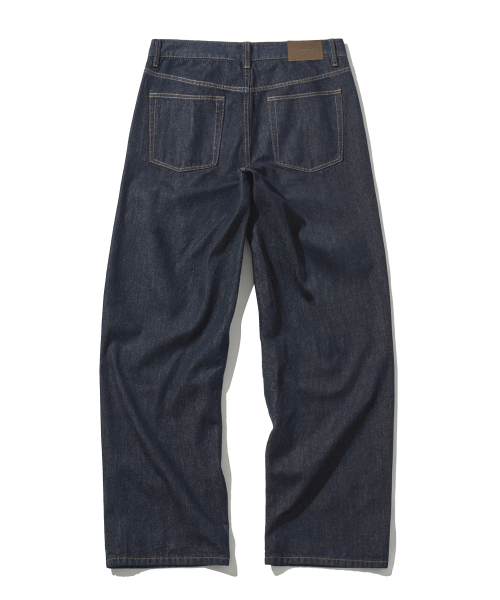 Washed Easy Straight Fit Denim Pants-5Color thumbnail 12