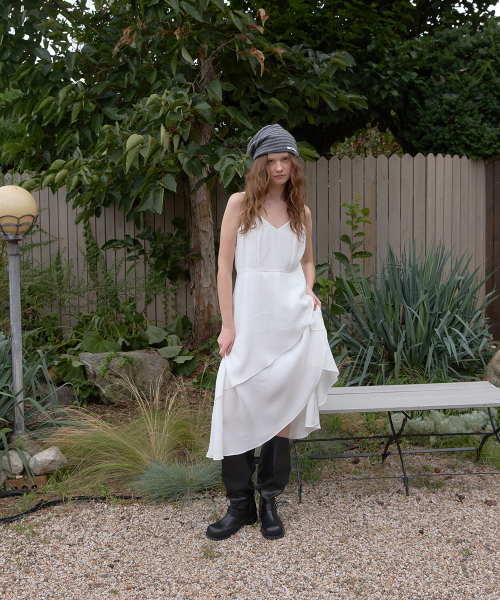 Tua Layered Long Dress - Ivory thumbnail 3