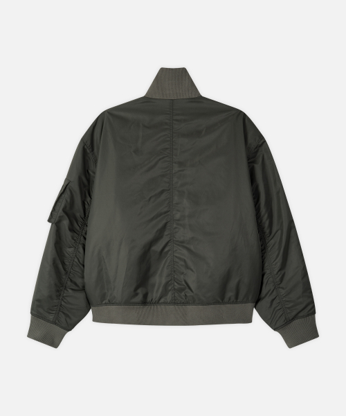 RIX Cropped High-Neck Ma1 Jacket [KHAKI] thumbnail 5