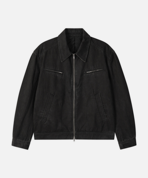 BRANDO Washed Cotton Swing Top Jacket [CHARCOAL] thumbnail 3