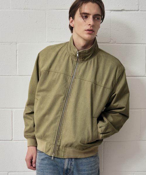 Port-Washed Cotton Heavy Tanker Jacket [KHAKI] thumbnail 2