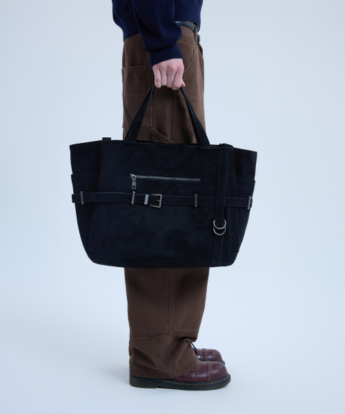Harness Belted Tote Bag_[BLACK] thumbnail 2