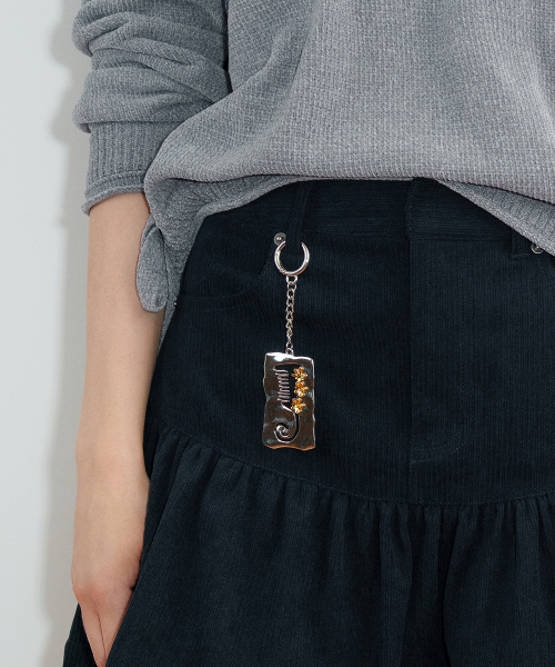 Bloom Brush Keyring (Silver Gold) thumbnail 3