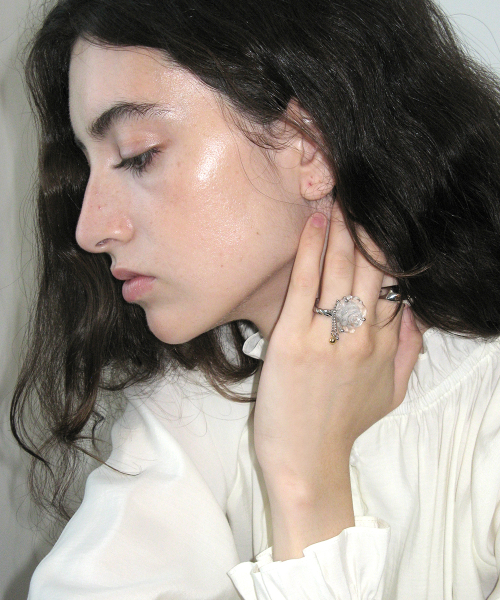 Rose Drop Ring (Silver) thumbnail 2