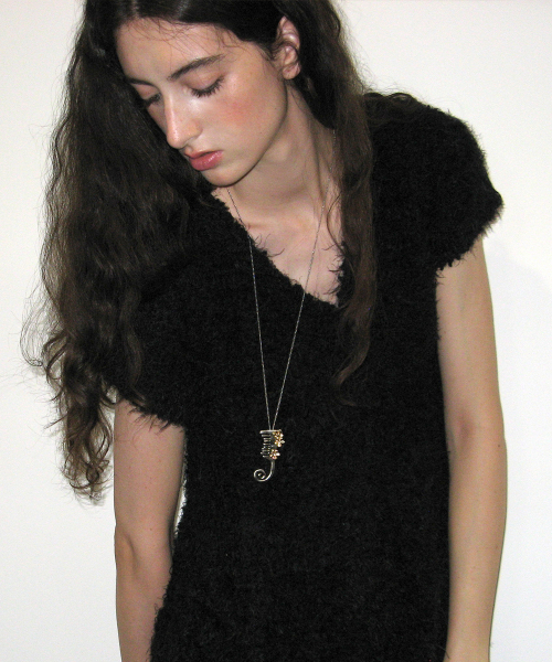 Bloom Brush Necklace (Silver Gold) thumbnail 2