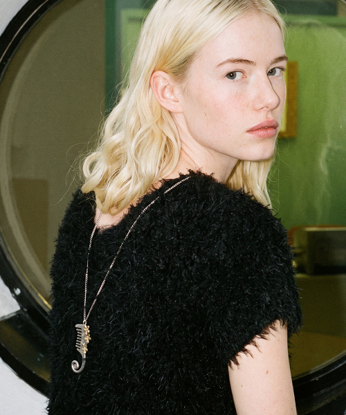 Bloom Brush Necklace (Silver Gold) thumbnail 3