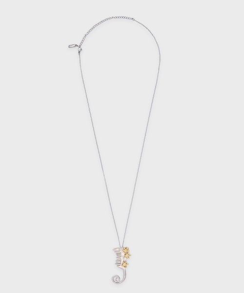 Bloom Brush Necklace (Silver Gold) thumbnail 4