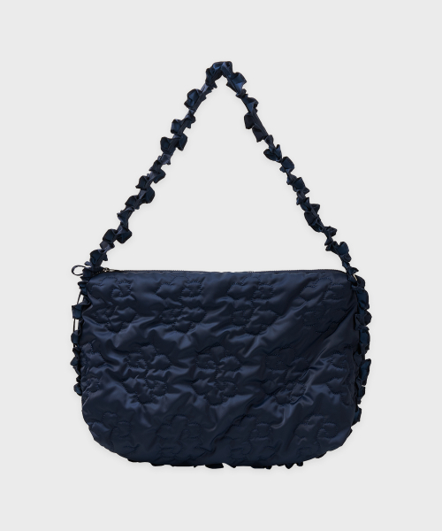 Padded Shirring Bag (Navy) view 4