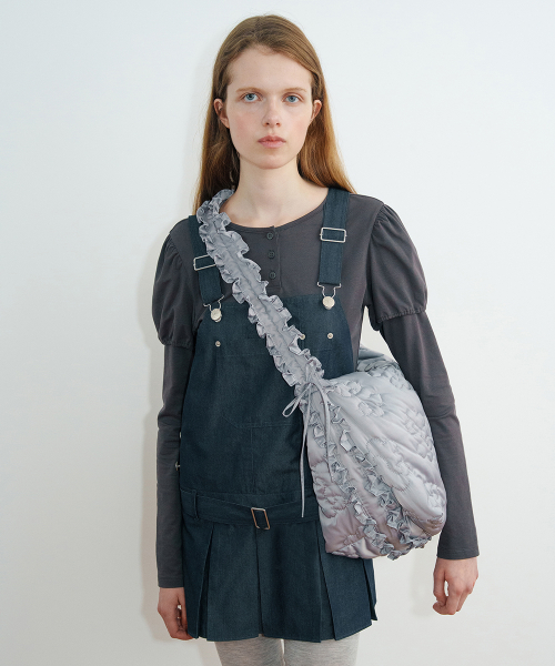 Padded Shirring Bag (Grey) view 2