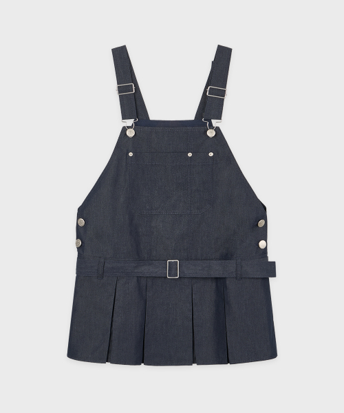 Pleats Mini Overall (Navy) thumbnail 4
