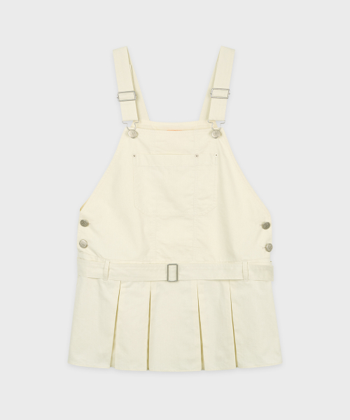 Pleats Mini Overall (Cream) thumbnail 4