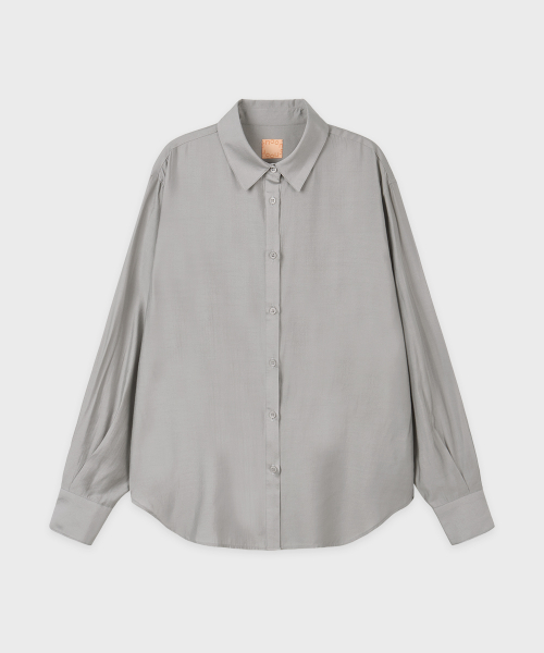 Sheer Loose Shirt (Light Grey) thumbnail 4