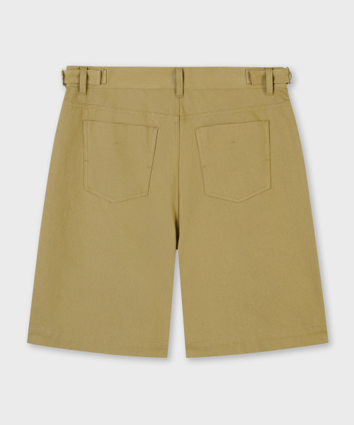 Cotton Bermuda Shorts Beige thumbnail 2
