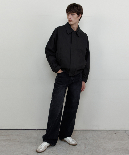 Panel Twill Pocket Jumper - Charcoal (WCB6OT05) thumbnail 2