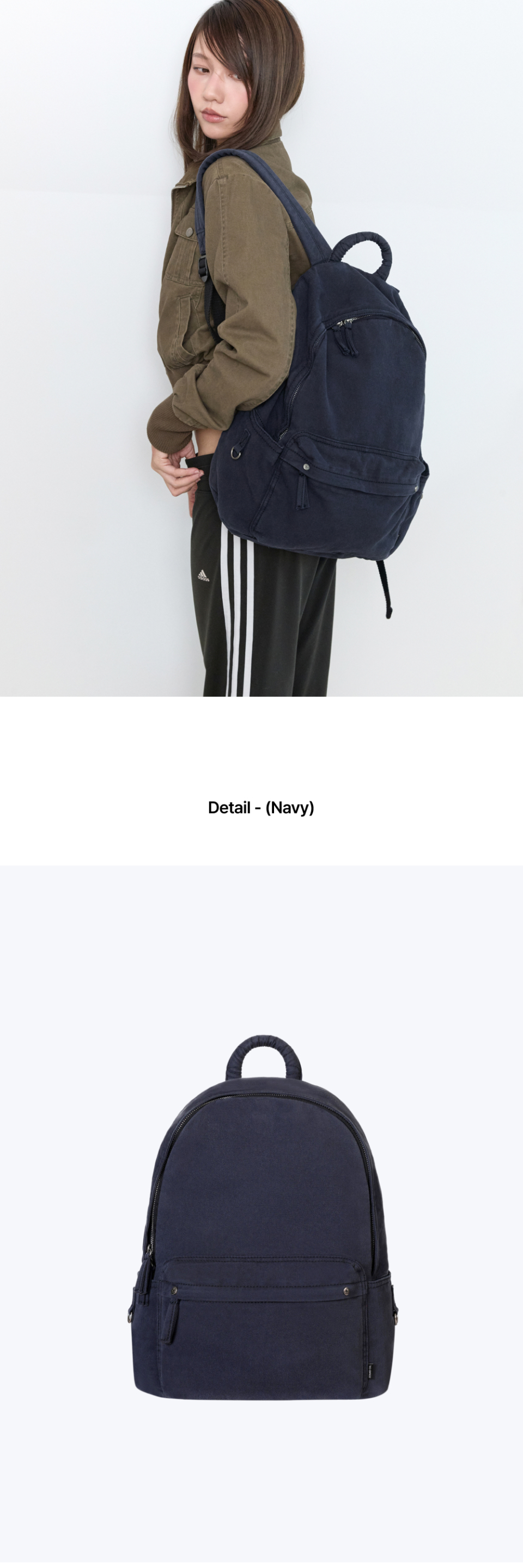 DAY BACKPACK - 2 COLORS NAVY