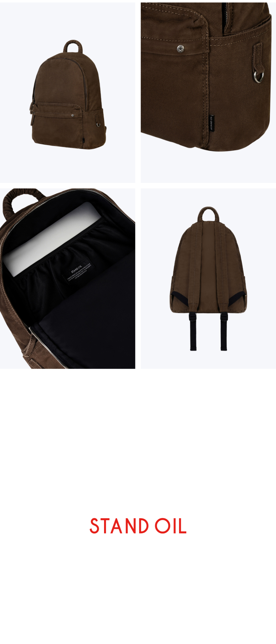 DAY BACKPACK - 2 COLORS BROWN