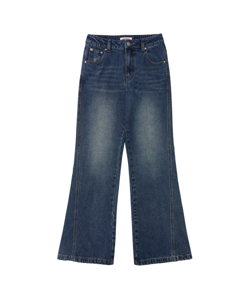 Classic Bootcut Denim Pants - Blue thumbnail 9