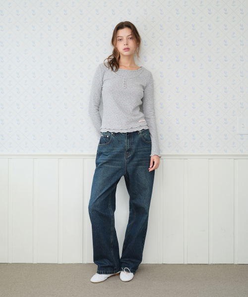 Classic Straight Denim Pants Blue thumbnail 5