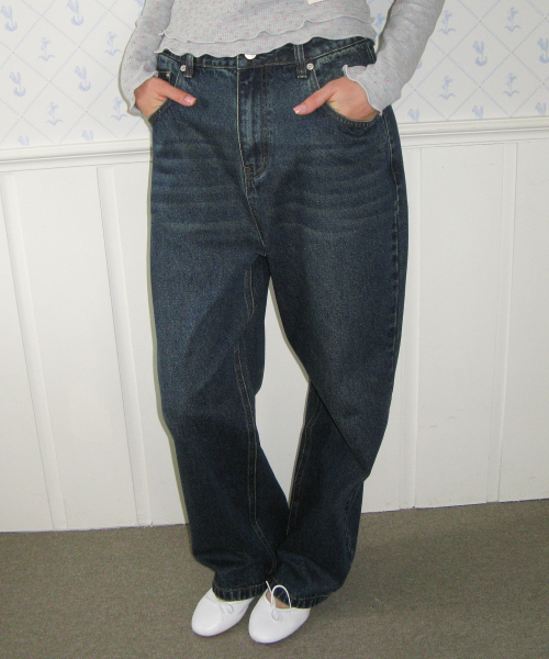 Classic Straight Denim Pants Blue thumbnail 2