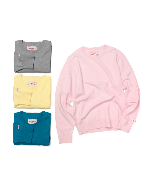 Classic Regular U-Neck Knit Blue thumbnail 10