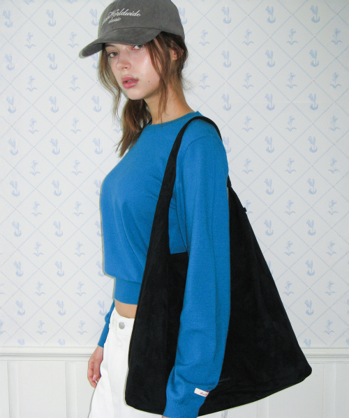 Classic Regular U-Neck Knit Blue thumbnail 3
