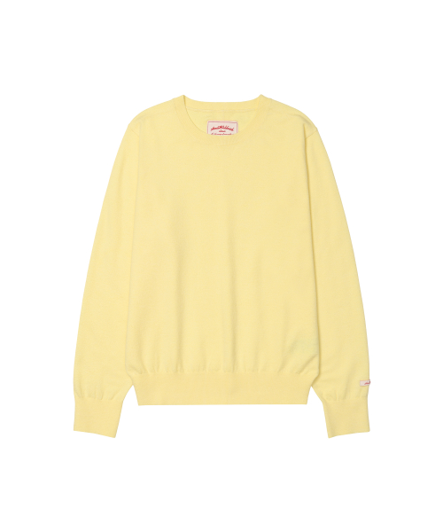 Classic Regular U-Neck Knit Yellow thumbnail 8