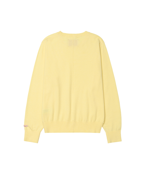 Classic Regular U-Neck Knit Yellow thumbnail 9