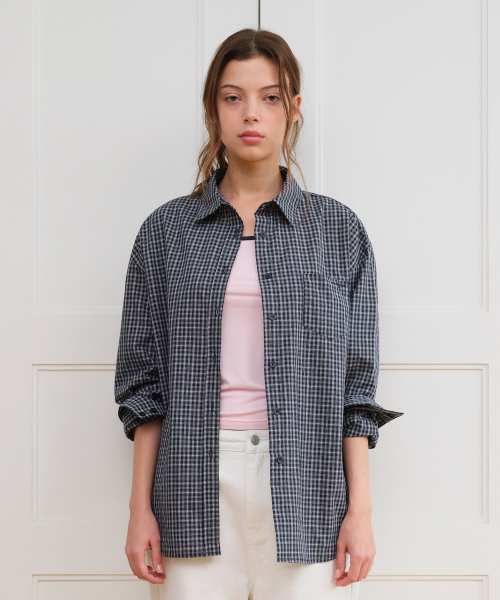 Classic Boyfriend Shirts Navy thumbnail 3