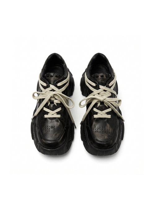 Lace Platform Sneakers Black thumbnail 2