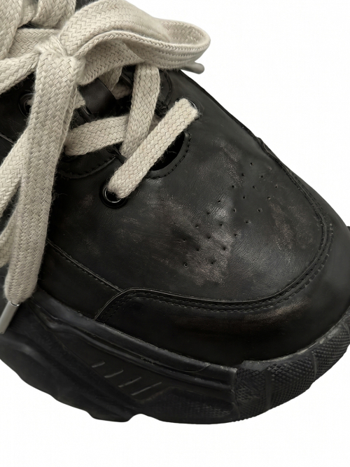 Lace Platform Sneakers Black thumbnail 5