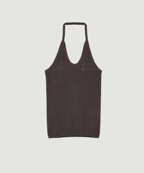 26FW DAZE HALTER TOP (BROWN)