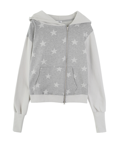 HSD Star Hoodie Zip Up_Gray