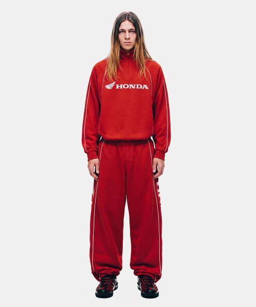 Racing Piping Sweatpants Red thumbnail 7
