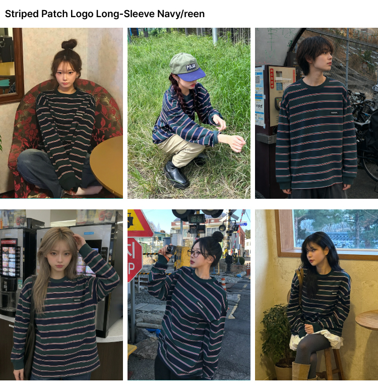STRIPE WAPPEN LOGO LONG SLEEVE